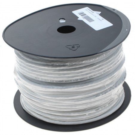 Restlager: CAT6 installationskabel ,U/UTP, 100meter, hvidforKabelru...