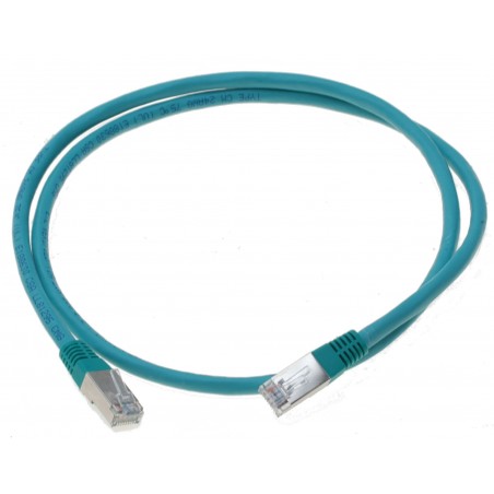 Cat. 6 netværkskabel, RJ45, STP, AWG28, grøn, 0,5mforSTP