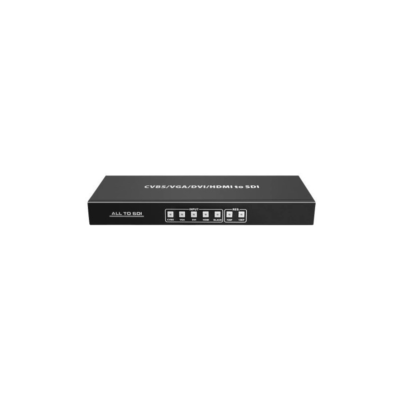 Convert from Composite Video (BNC), VGA, DVI and HDMI to HD-SDI, 3G-SDI