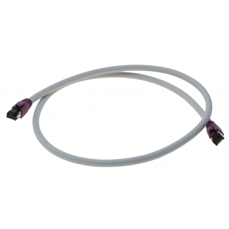 Cat. 8 netværkskabel, RJ45, S/FTP - PiMF, LSZH, 25/40G Base-T, 2000 MHz, grå, 20m