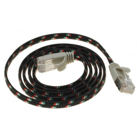 Cat.6 Slim Tough Network Cable - 3m RJ45 UTP Flat