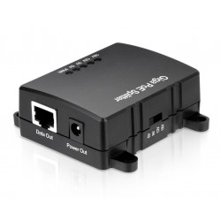 Gigabit PoE Splitter with 5V/3A, 9V/2.5A, 12V/2.5A, 18V/1.6A, Suitable for non-PoE equipment.