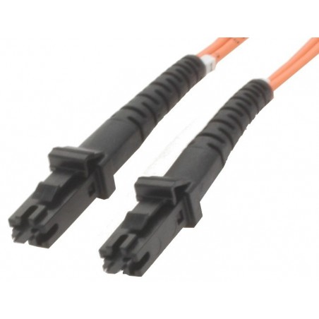 MTRJ Fiberkabel, Multi mode, HAN-HAN, 10m, 50/125my, Orange, LSZH, Duplex
