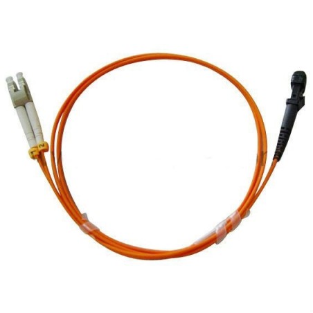 MTRJ Fiberkabel, Multi mode, MTRJ HUN - LC, 5m, 50/125my, Orange, LSZH, Duplex