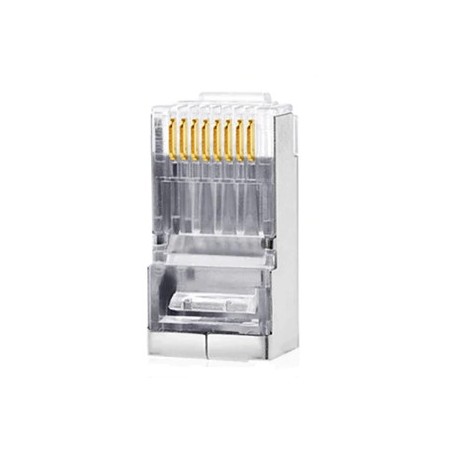 RJ45 connector Cat. 6 STP 1.1mm. With review for cutting ends