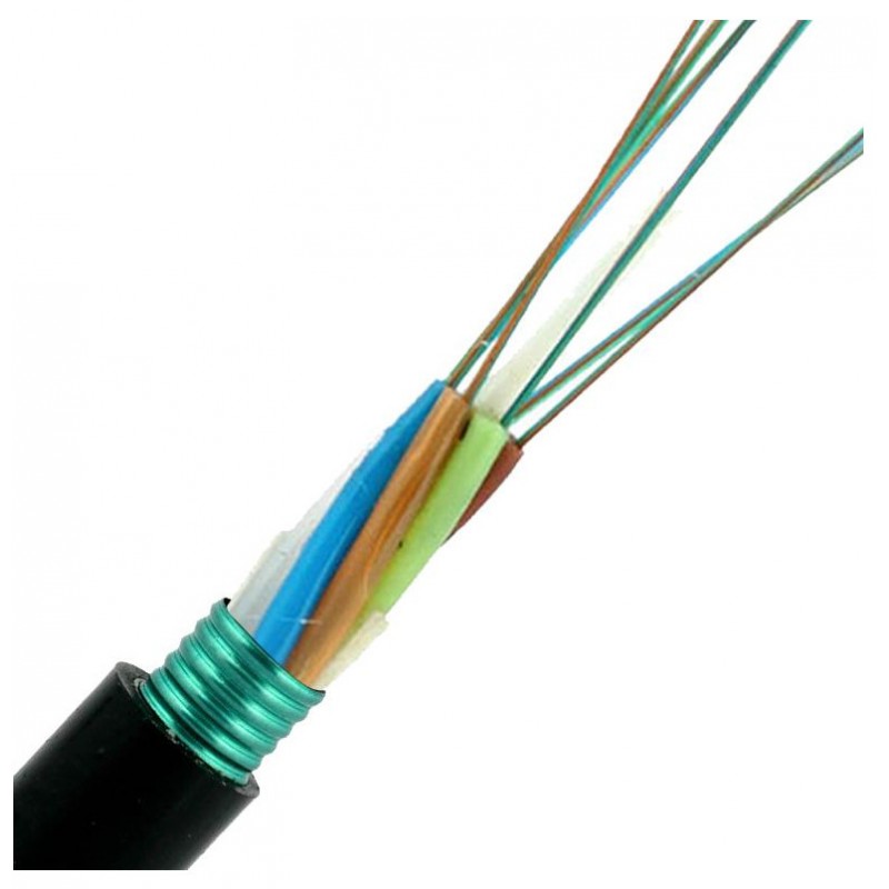 Udendørs industrielt 12 core single mode armeret fiberkabel 9/125μm 1000m - DANBIT