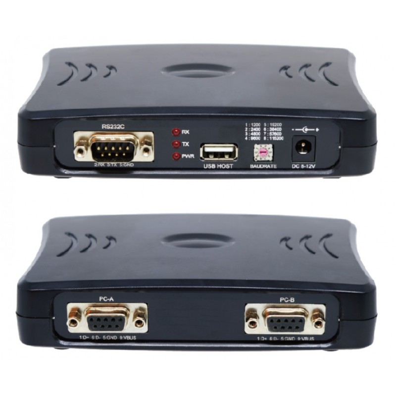 USB splitter 1:2 Splitter & RS232, Windows, Linux IX11044 (UBS-120P) Huintech