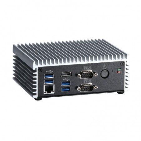 Fanless Embedded PC i3 CPU 2.1 GHz, med USB og Seriell RS232 COM porte