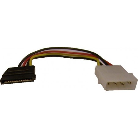 SATA power adapter 4 pin MOLEX male to 15 pin male sata