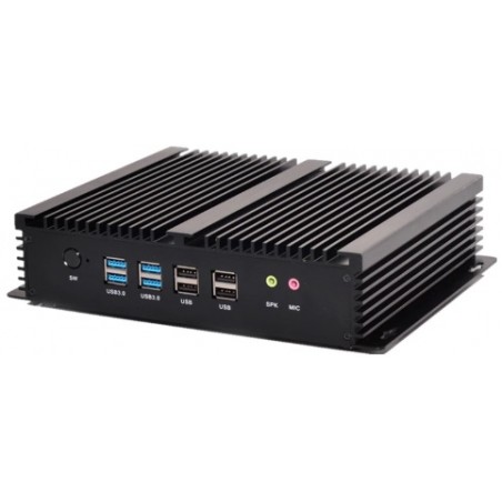 Blæserløs Embedded industriel PC i5 med 4 x RS232 COM-porte 2xRJ45 USB 3.0 og USB 2.0 Fanless