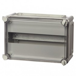 IP65 plastic housing for wall mounting, polycarbonate, DIN rail, 280 x 190 x 130mm, -40 to + 120 ° C