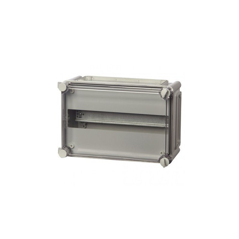 IP65 plastic housing for wall mounting, polycarbonate, DIN rail, 280 x 190 x 130mm, -40 to + 120 ° C