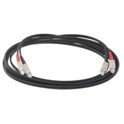 Armeret fiberkabel, Multi mode SC-SC, 7.5m, 62,5/125my, Sort, LSZH, Duplex