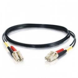 Armeret fiberkabel, Multi mode, LC-LC, 7.5m, 62,5/125my, Sort, LSZH, Duplex