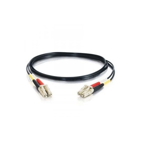 Armeret fiberkabel, Multi mode, LC-LC, 7.5m, 62,5/125my, Sort, LSZH, Duplex