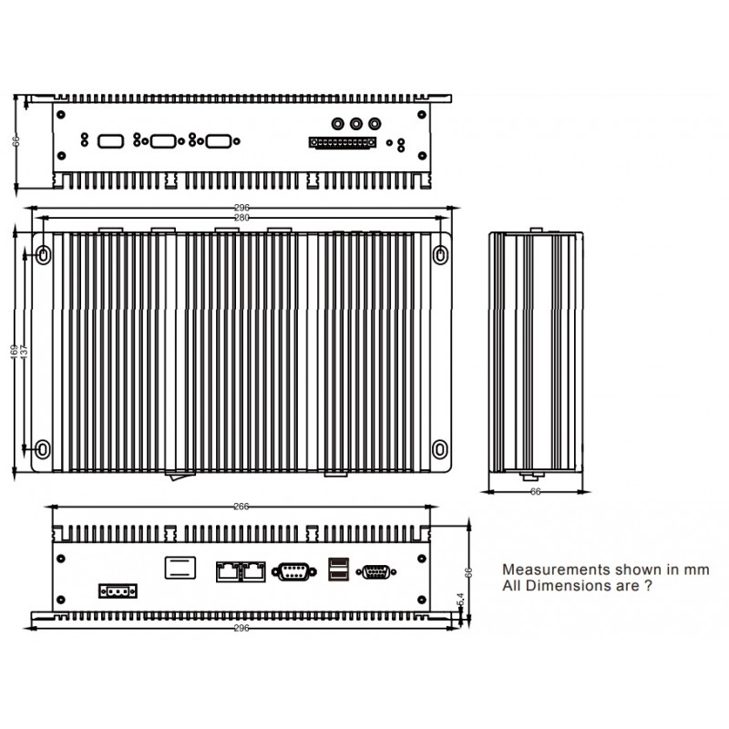 DNV approved Marine Computer I330EAC-ID3 Intel® Atom® N2600 Winmate