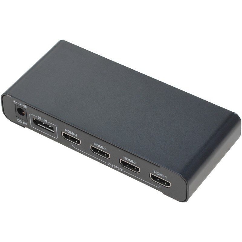 Video Wall Split Screen Out on 4 Screens DisplayPort DP Convert Splitter for 4 HDMI Ports - Danbit