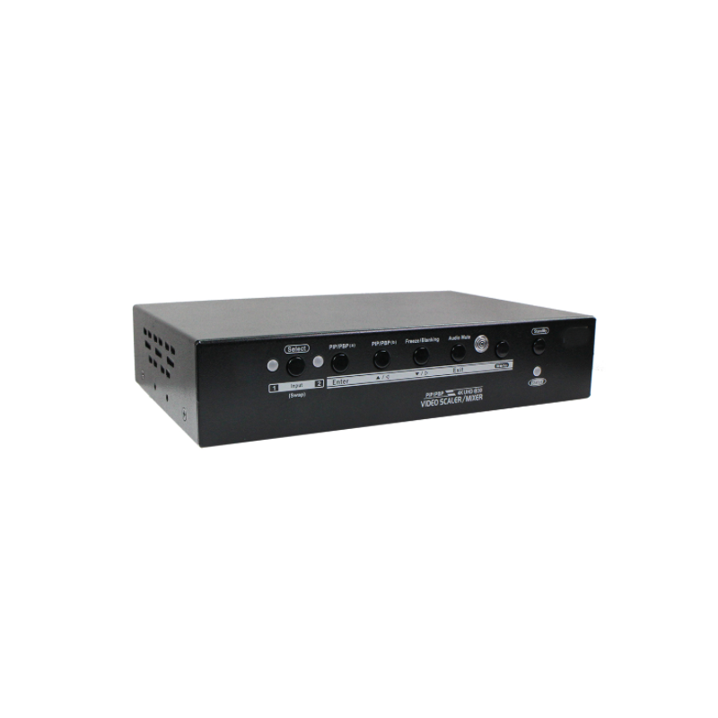 4K HDMI omskifter Scaler med PIP og billede-mix. 2 HDMI ind og 1 HDMI ud. Toslink audio ud