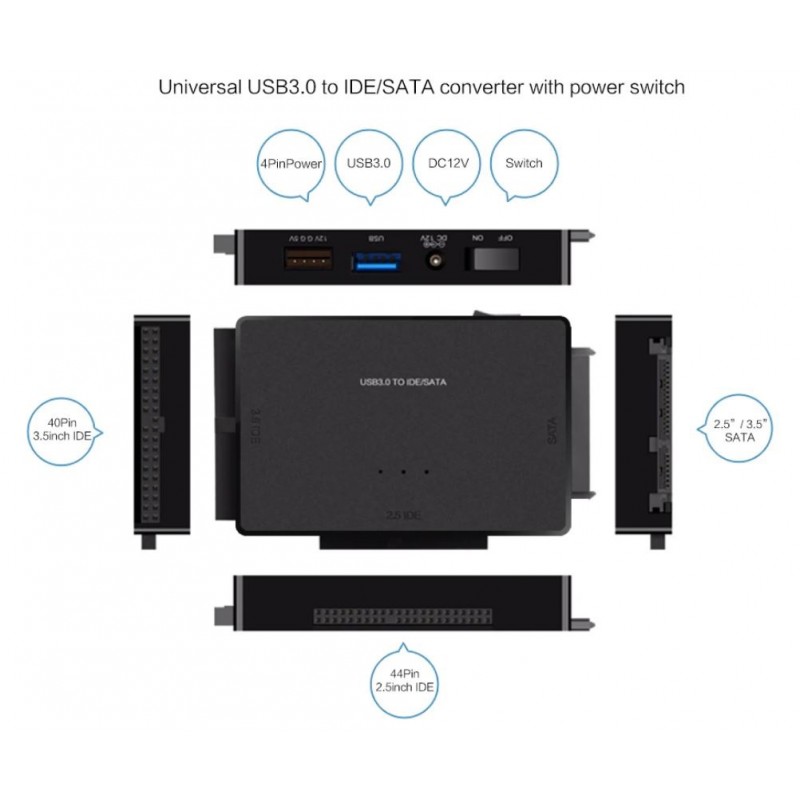 Upgrade Your Hard Drive to USB 3.0 with SATA and IDE to USB Adapter