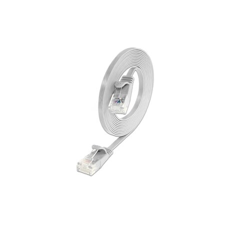 RJ45 Cat6 UTP cable. Flat design, very flexible with speed up to 1000Mbps