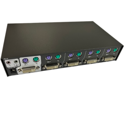4 PORTS DVI KVM omskifter  PS2