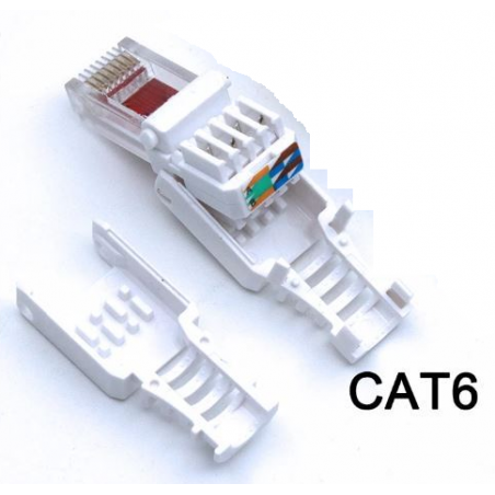 Tool-free Ethernet connector RJ45 Cat 6