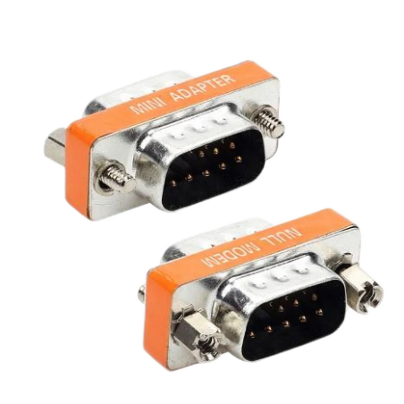 RS232SUB-D DB9 9-PIN han han Nullmodem seriel adapter