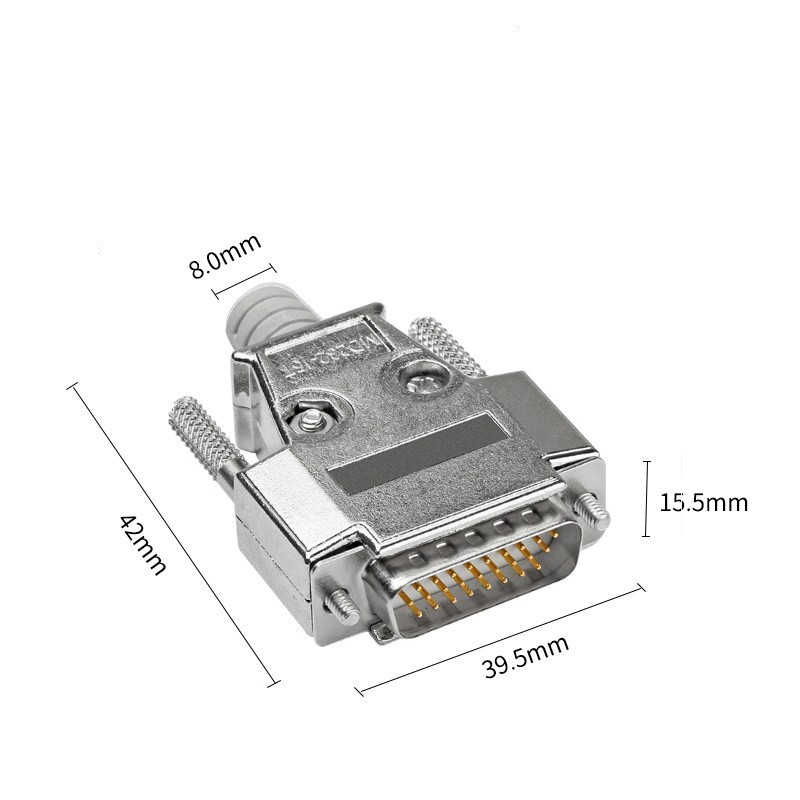 DB26 hanstik | Forgyldt D-SUB-stik | 26 ben