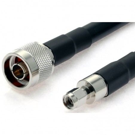 R/SMA til N-Type WLAN antennekabel han-han, 50 ohm, sort, 1,5m