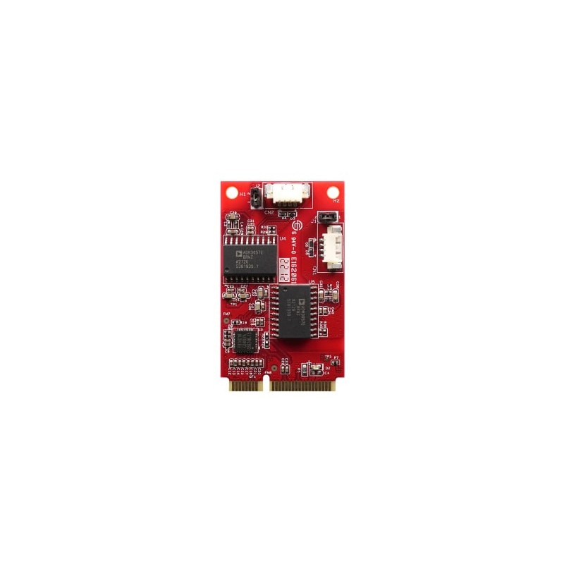 mPCIe Dual Isolated CANbus 2: PCIe 1.1-kompatibel, Linux SocketCAN-understøttelse