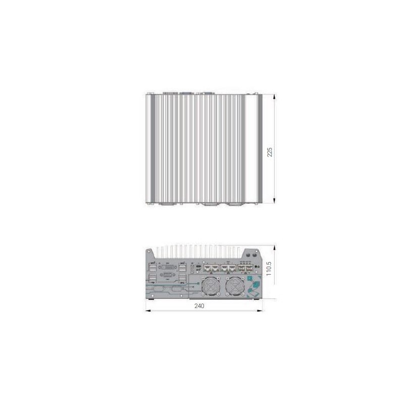 Ai indlejret computer GPU-understøttelse, TPM 2.0, I9, i7, i3 Vision EN 55032, EN 55035, VGA, DVI-D, Displayport