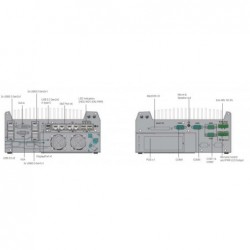 Ai indlejret computer GPU-understøttelse, TPM 2.0, I9, i7, i3 Vision EN 55032, EN 55035, VGA, DVI-D, Displayport