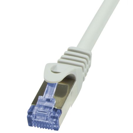 40m, Patch cable cobber, Cat.6A, S/FTP, grey