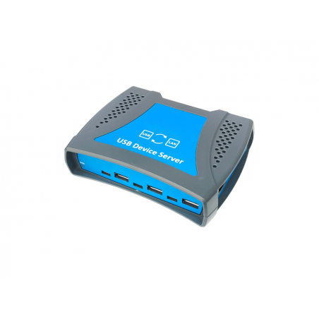 8 Port USB-A, USB-C Device Server TCPI/IP DIN mounting USB over Ethernet HUB Anyplace