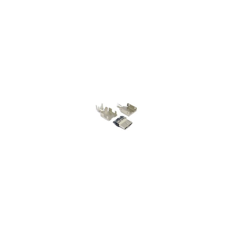 USB 3.0 Micro B han-stik. Loddeterminaler