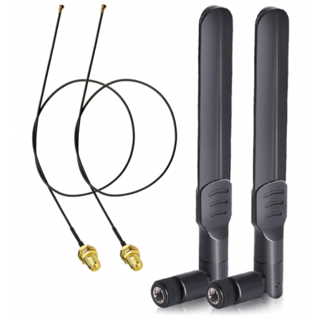 RP-SMA antenne, 8Dbi 4G LTE , Kabel IPX IPEX U.FL MHF4 , M.2 NGFF , Intel AX200NGW 8265AC 8265NGW 7265AC 9560AC M.2 NGFF