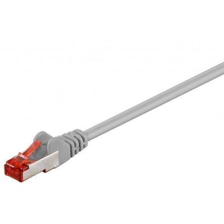 Cat. 6 netværkskabel, RJ45, STP, AWG28, grå, 30mforSTP