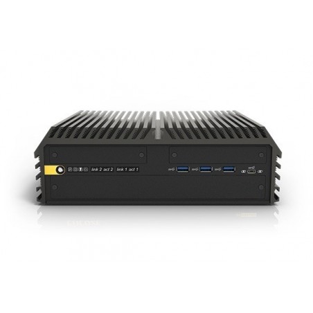 Blæserløs IOT GPU-computer -40°C til 70°C, RS232/USB, 64GB RAM
