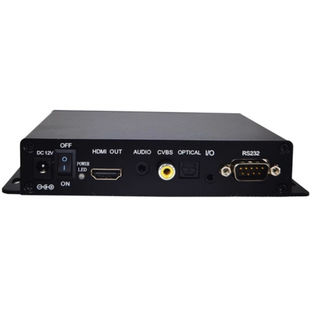 4K medieafspiller med HDMI og 6 digitale indgange
