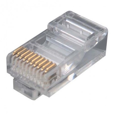 50 stk TDR10P10C modulært stik, RJ45 stik, 1 x 1 (Port), 10P10C, kabelmontering