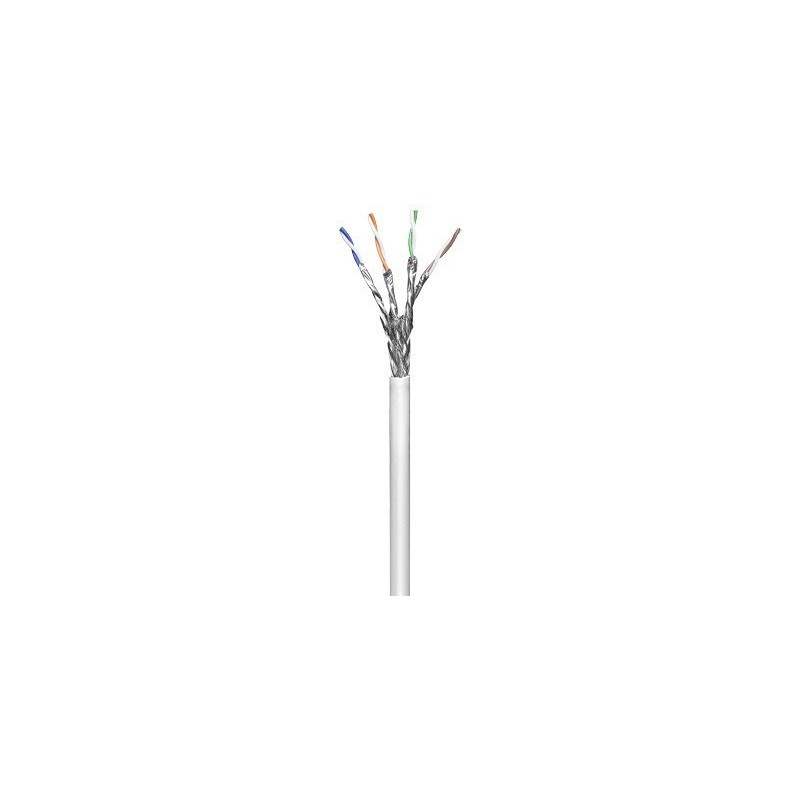 Cat6. 500m netværkskabel på rulle, SFTP med stiv (solid) ledere. Installationskabel