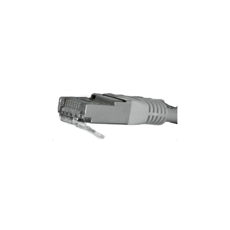 Cat 6 STP/FTP-netværkskabel, 1m - Grå, RJ45-stik