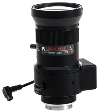 Objektiv 5 - 100mm linse til Megapixel kamera, automatisk iris, CSA mount