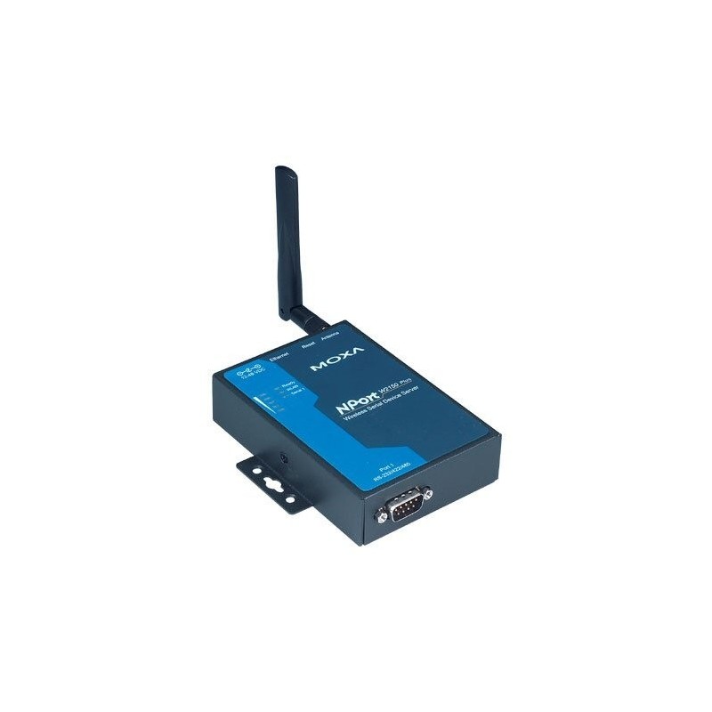 Moxa NPW2150-EU er en trådløs NPort serieportsserver. Trådløst RS232 / RS422 / RS485