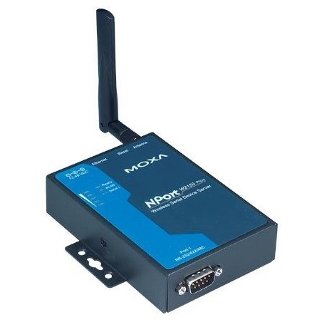 Moxa NPW2150-EU er en trådløs NPort serieportsserver. Trådløst RS232 / RS422 / RS485