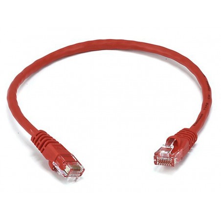 Brandhæmmende LSFRZH, RJ45 Cat. 6a netværkskabel - rød - 25m - DANBIT
