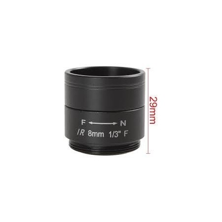8 mm Megapixel linse, CS-objektiv, manuel