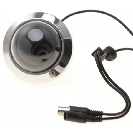 Højt opløseligt analogt mini dome kamera i rustfri stål og IP67 tæt