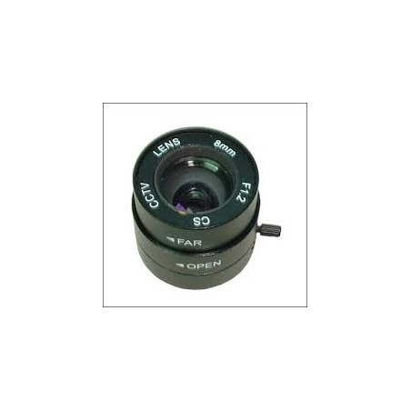 Objektiv 8mm linse, automatisk blænde, CSA mount