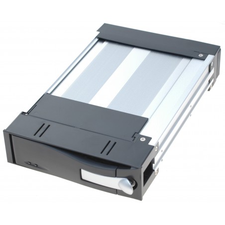 3½" skuffe til 2½" HDD SSD inkl. ramme, sort front